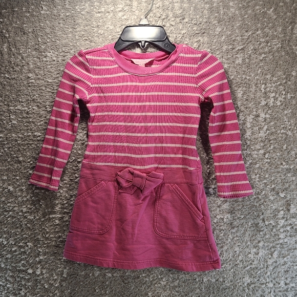 Lilly Pulitzer Other - LILLY PULITZER Dress Girls 4 Striped Long Sleeve Striped Pockets Cotton READ